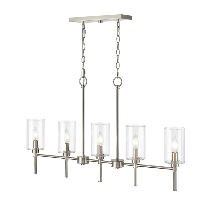Millennium Lighting Chastine 5Lt 36" Chandelier, Brushed Nickel