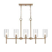 Millennium Lighting Chastine 5Lt 36" Chandelier, Modern Gold - 9925-MG