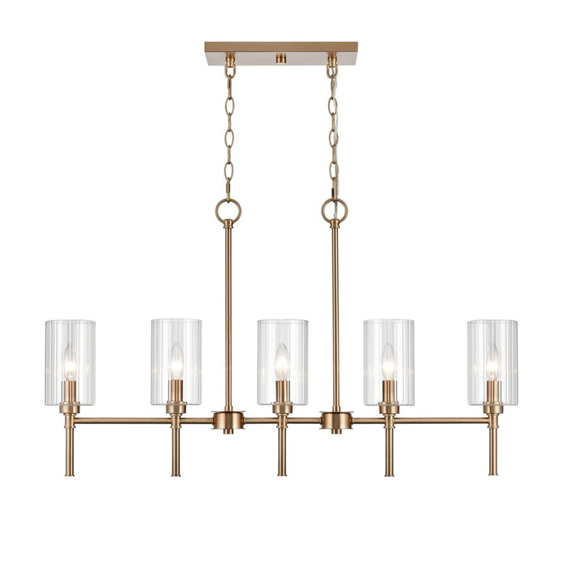 Millennium Lighting Chastine 5Lt 36" Chandelier, Modern Gold - 9925-MG
