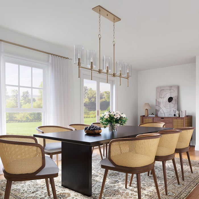 Millennium Lighting Chastine 5Lt 36" Chandelier, Modern Gold