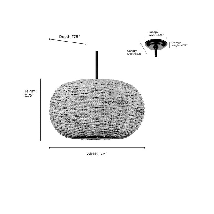 Millennium Lighting Bemo 1Lt Pendant, Oiled Bronze