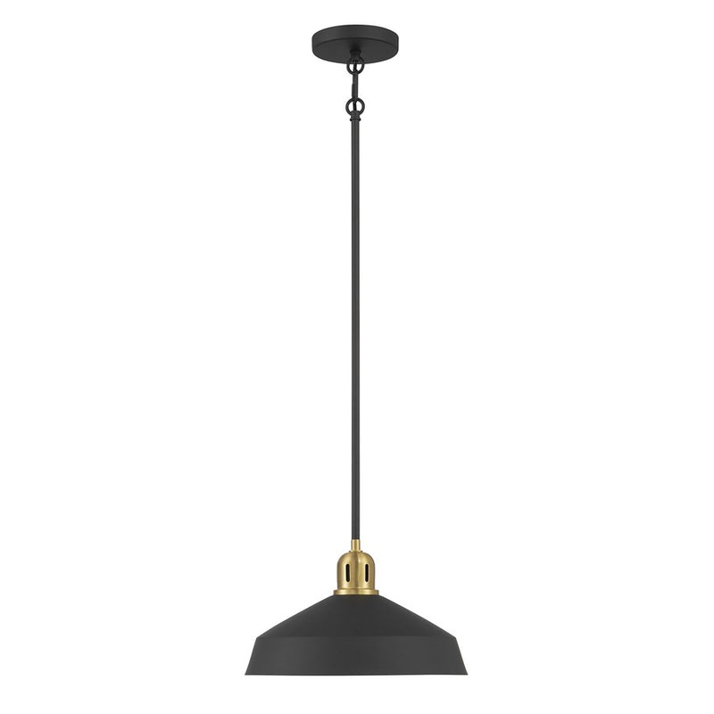 Millennium Lighting Axlen 1 Light Pendant, Matte Black