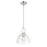 Millennium Lighting Velto 1Lt Pendant, Polished Nickel/Clear