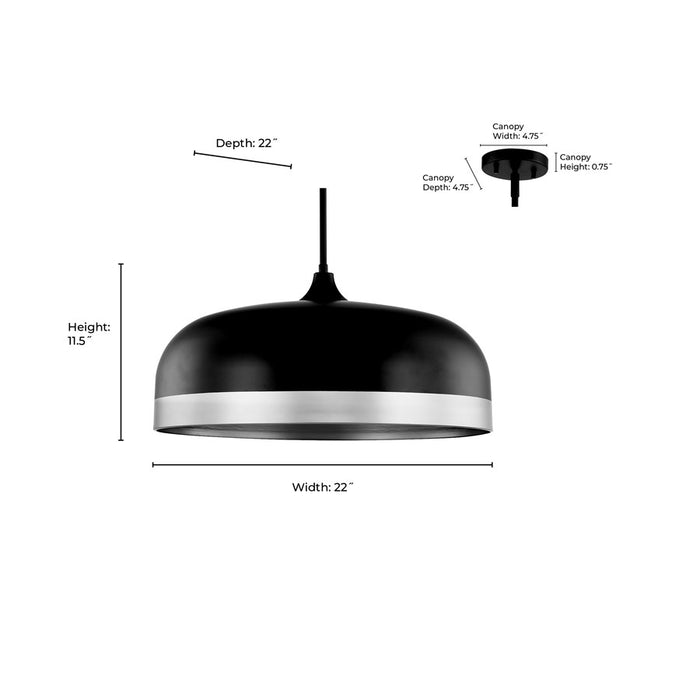 Millennium Lighting Amarra 4Lt Pendant, White