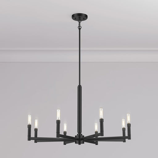 Millennium Lighting Daxley 8Lt Chandelier, Black