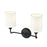 Millennium Lighting Leena 2Lt Vanity, Black