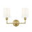 Millennium Lighting Leena 2Lt Vanity, Vintage Brass - 99802-VB