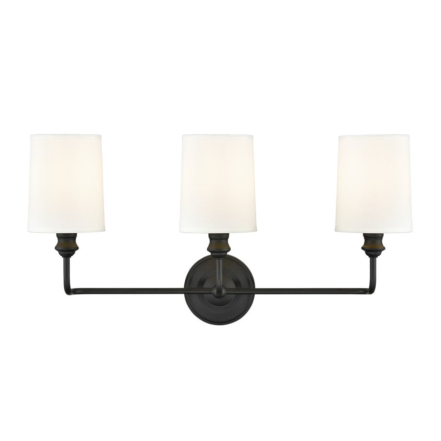 Millennium Lighting Leena 3Lt Vanity, Black - 99803-MB