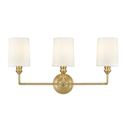 Millennium Lighting Leena 3Lt Vanity, Vintage Brass - 99803-VB