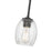 Millennium Lighting Miravelle 1Lt Pendant, Matte Black/Clear