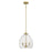 Millennium Lighting Miravelle 3Lt Pendant, Vintage Brass/Clear