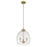 Millennium Lighting Miravelle 3Lt Pendant, Vintage Brass/Clear
