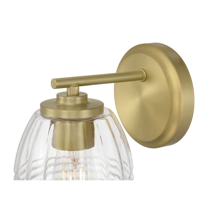 Millennium Lighting Miravelle 1Lt Wall Sconce, Brass/Clear