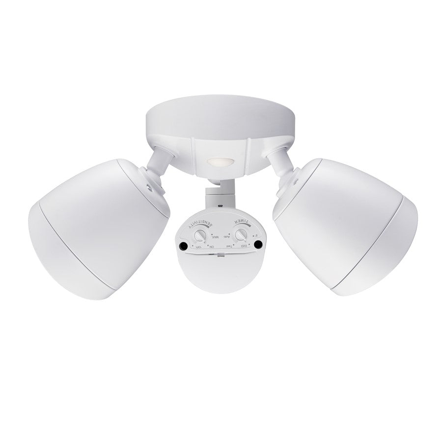 Millennium Lighting 11" Security Flood Light, White/Clear - M-18002-MW