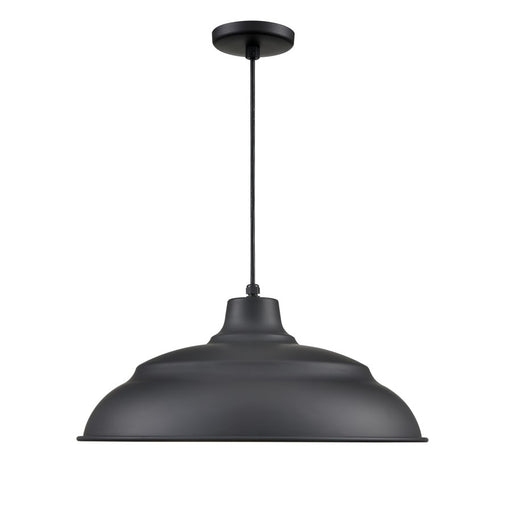 Millennium R Series 1Lt Cord Hung Aluminum Warehouse, Satin Black