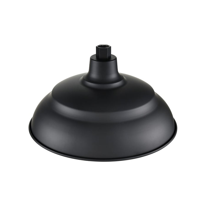 Millennium R Series 1Lt 14" Aluminum Warehouse Shade, Satin Black