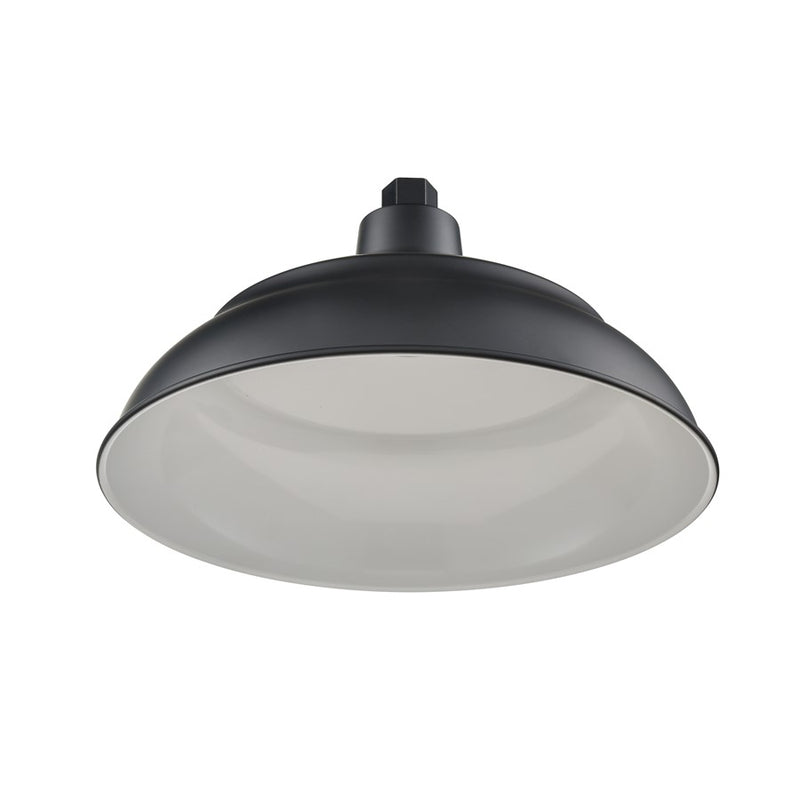 Millennium R Series 1Lt 14" Aluminum Warehouse Shade, Satin Black