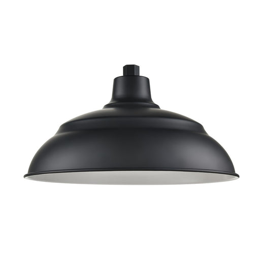 Millennium R Series 1Lt 17" Aluminum Warehouse Shade, Satin Black - RALWHS17-SB