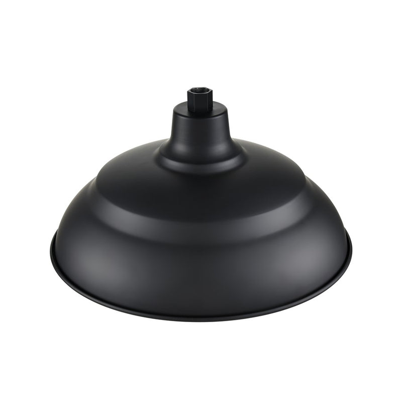 Millennium R Series 1Lt 17" Aluminum Warehouse Shade, Satin Black