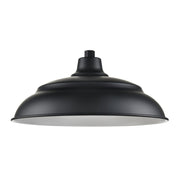 Millennium R Series 1Lt 20" Aluminum Warehouse Shade, Satin Black - RALWHS20-SB