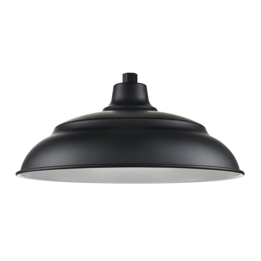 Millennium R Series 1Lt 20" Aluminum Warehouse Shade, Satin Black - RALWHS20-SB