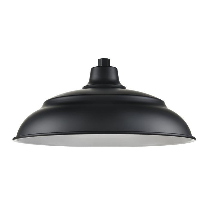 Millennium R Series 1Lt 20" Aluminum Warehouse Shade, Satin Black - RALWHS20-SB