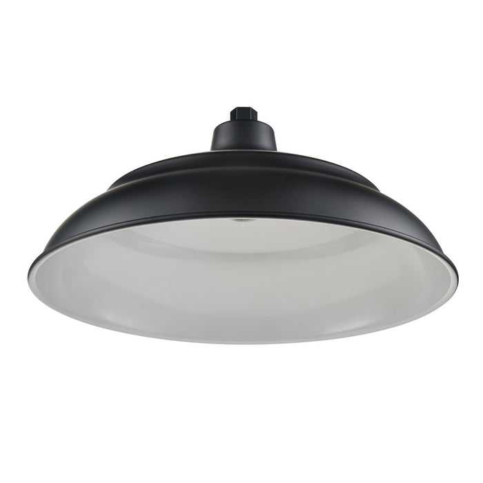 Millennium R Series 1Lt 20" Aluminum Warehouse Shade, Satin Black