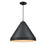 Millennium Lighting R Series 1Lt 17" Cord Hung Cone, Satin Black - RCC17-SB