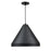 Millennium Lighting R Series 1Lt 17" Cord Hung Cone, Satin Black