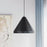 Millennium Lighting R Series 1Lt 17" Cord Hung Cone, Satin Black