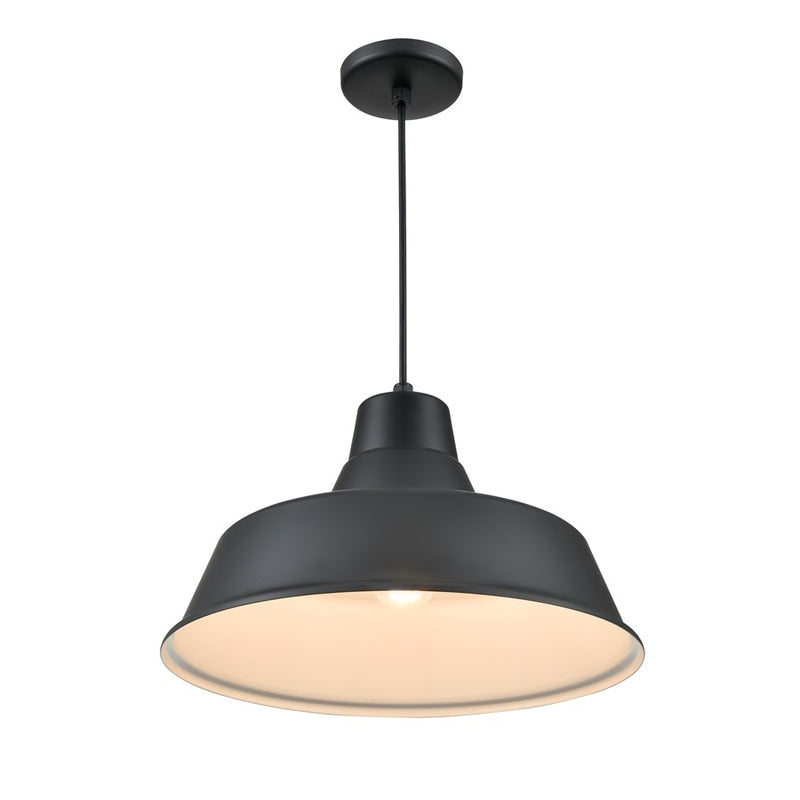 Millennium R Series 1Lt 17" Cord Hung Classic Warehouse, Black