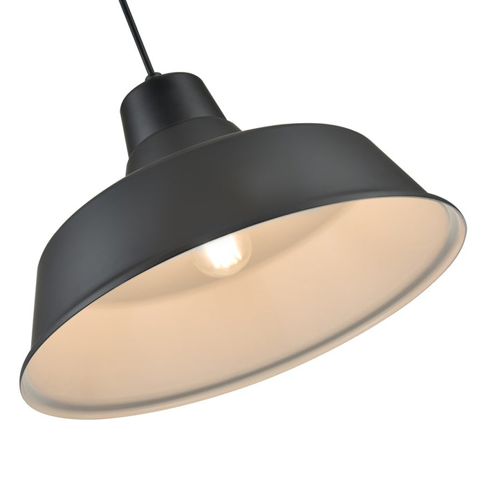 Millennium R Series 1Lt 17" Cord Hung Classic Warehouse, Black