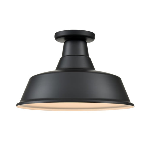 Millennium Lighting R Series 1Lt 14" Semi Flush Mount, Satin Black - RCLWF14-SB