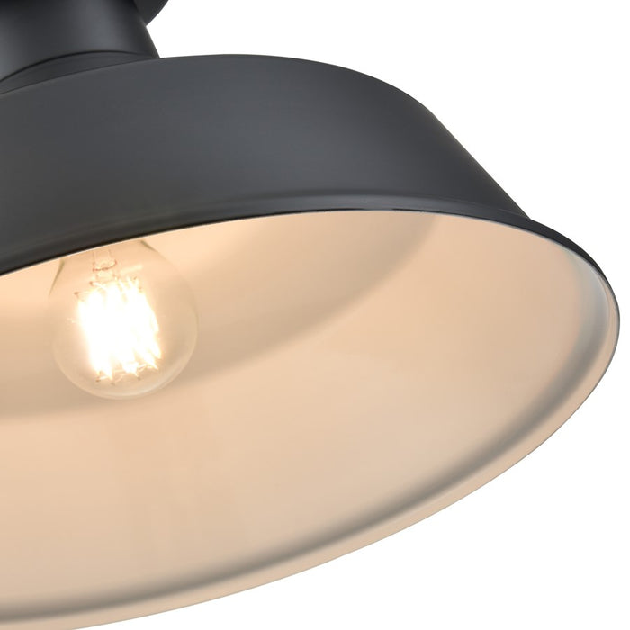 Millennium Lighting R Series 1Lt 14" Semi Flush Mount, Satin Black