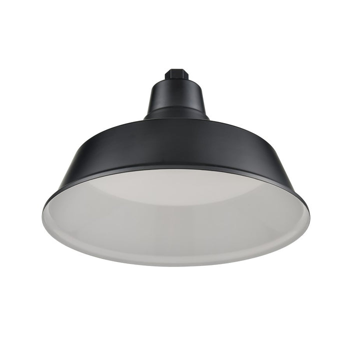 Millennium R Series 1Lt 14" Classic Warehouse Shade, Satin Black