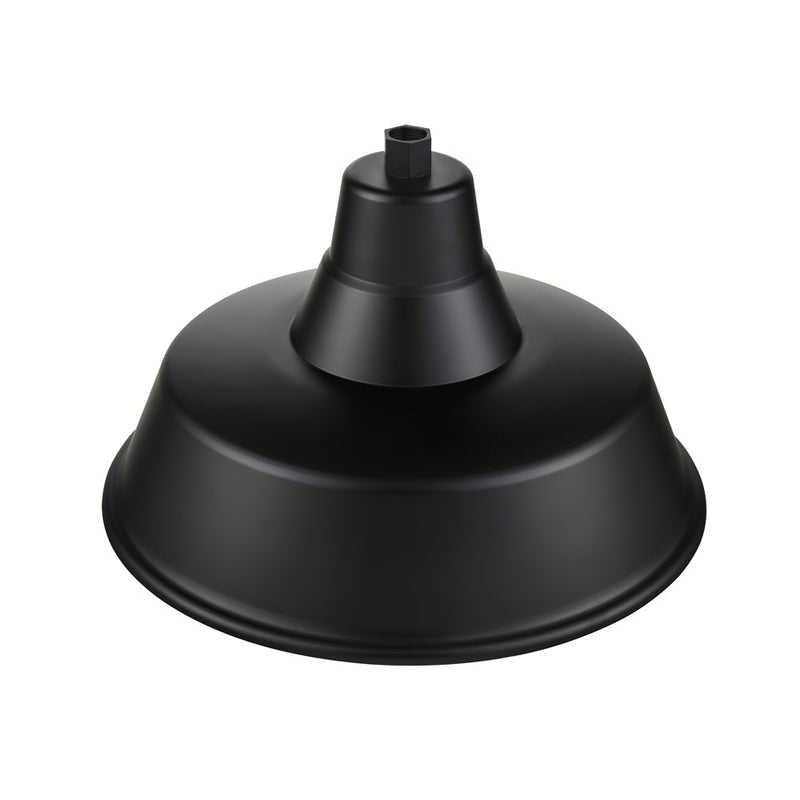 Millennium R Series 1Lt 17" Classic Warehouse Shade, Satin Black