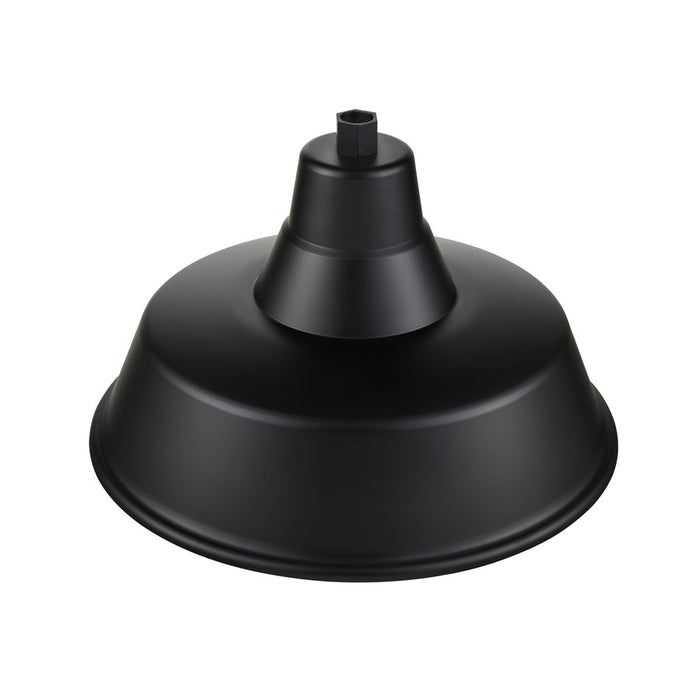 Millennium R Series 1Lt 17" Classic Warehouse Shade, Satin Black