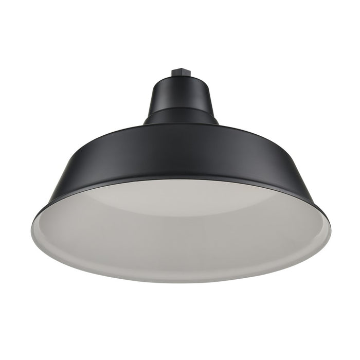 Millennium R Series 1Lt 17" Classic Warehouse Shade, Satin Black