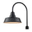Millennium R Series 1Lt 17" Classic Warehouse Shade, Satin Black