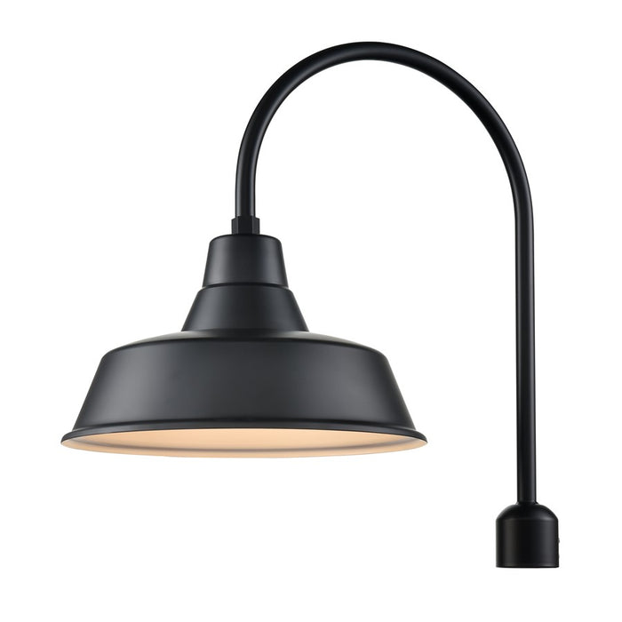 Millennium R Series 1Lt 17" Classic Warehouse Shade, Satin Black