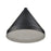 Millennium Lighting R Series 1Lt 13" Cone Shade, Satin Black