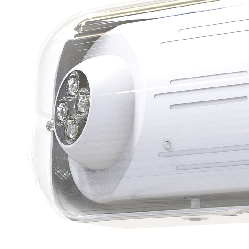 RP Lighting Em Light 120/277V 630lm 4W 6V RC, White