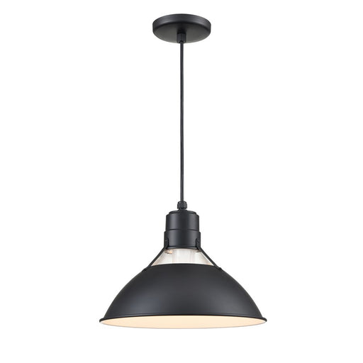 Millennium Lighting R Series 1Lt Cord Hung Glass Cone, Satin Black - RGCC13-SB