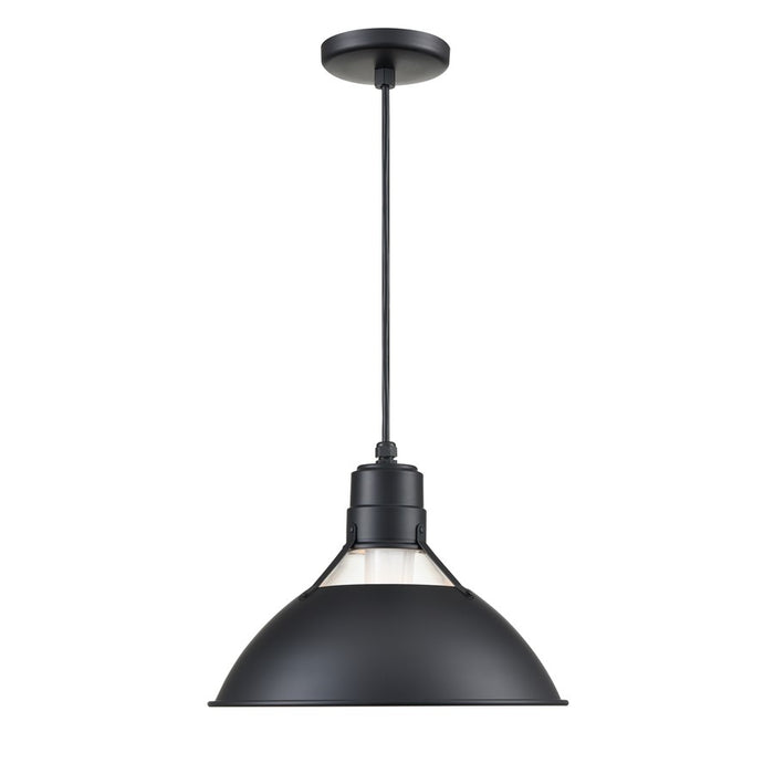 Millennium Lighting R Series 1Lt Cord Hung Glass Cone, Satin Black