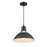 Millennium Lighting R Series 1Lt Cord Hung Glass Cone, Satin Black