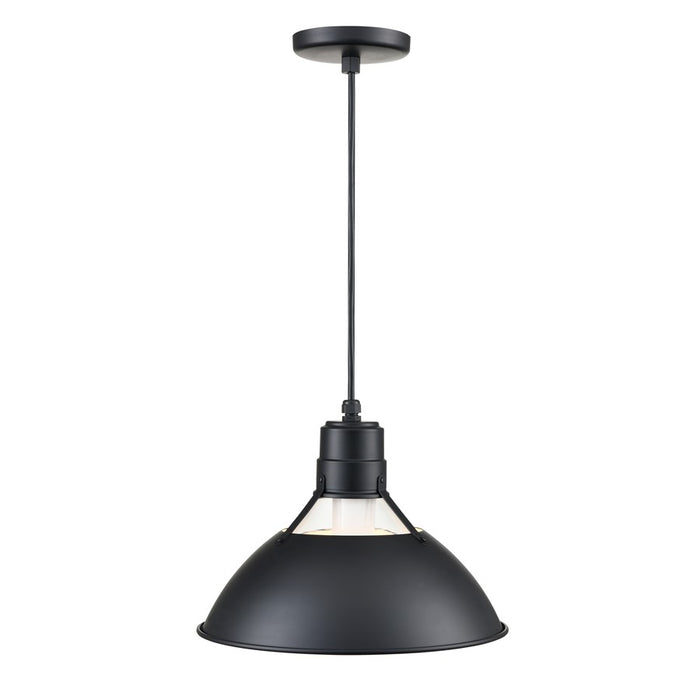 Millennium Lighting R Series 1Lt Cord Hung Glass Cone, Satin Black
