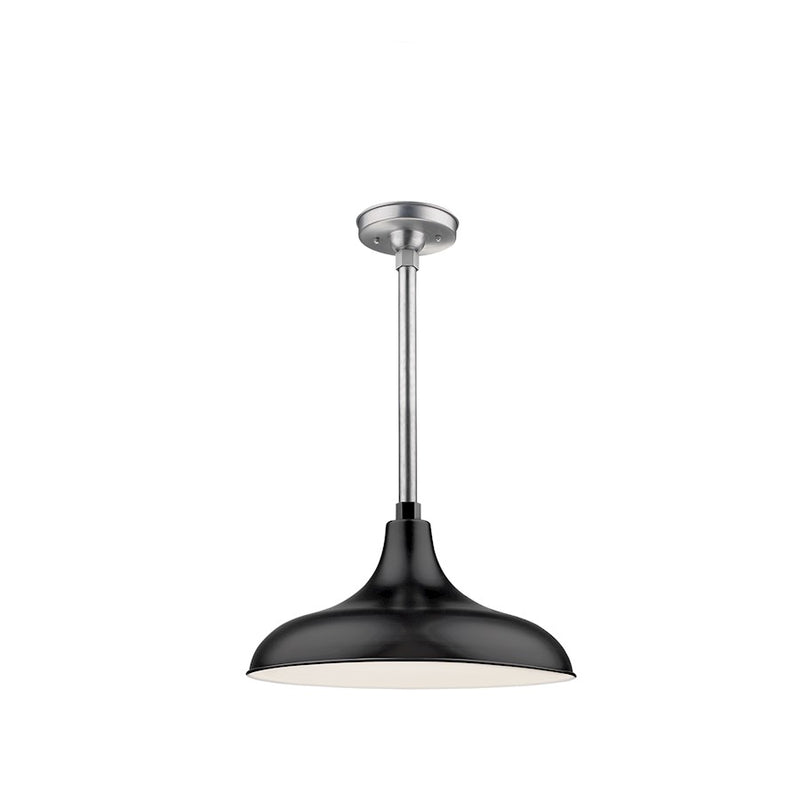 Millennium Lighting R Series 1 Light Warehouse"Shade Only", Black, 9.25
