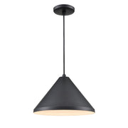Millennium R Series 1Lt 13" Cord Hung Wide Cone, Satin Black - RWCC13-SB