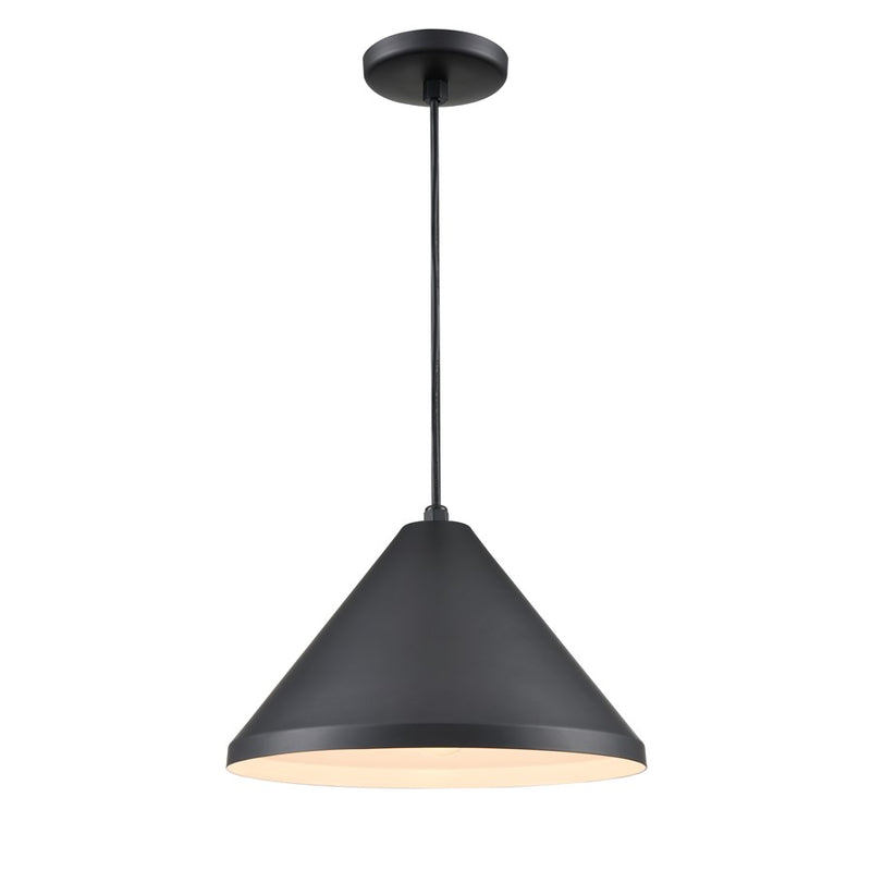 Millennium R Series 1Lt 13" Cord Hung Wide Cone, Satin Black - RWCC13-SB
