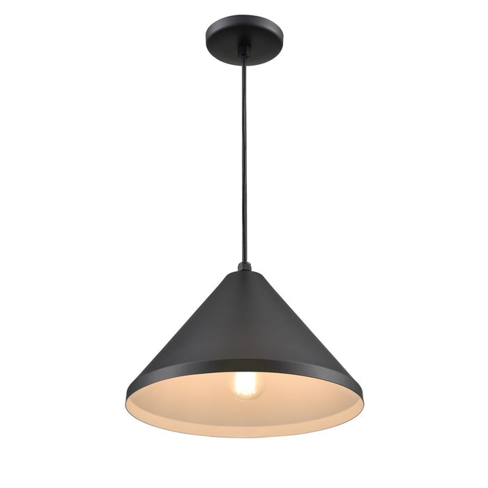 Millennium R Series 1Lt 13" Cord Hung Wide Cone, Satin Black